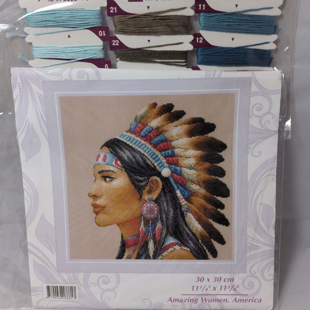 RIOLIS 2255 Amazing Women: America Counted Cross Stitch Kit - Brand New Sealed